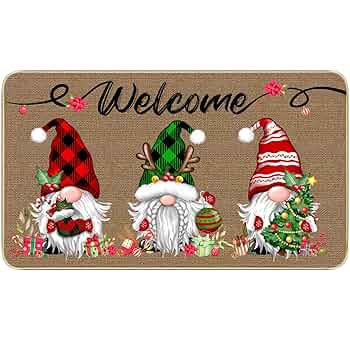 NATAL DESIGN - NATAL DESIGN × GO OUT welcome mat Christmas Door Mat Outdoor - Christmas Front Door Mat